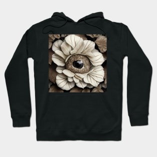 [AI Art] Eye Of Hydrangea, Art Deco Style Hoodie